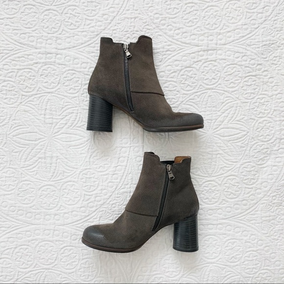 Gidigio Italian Leather Suede Ankle‎ Boots - Picture 2 of 7